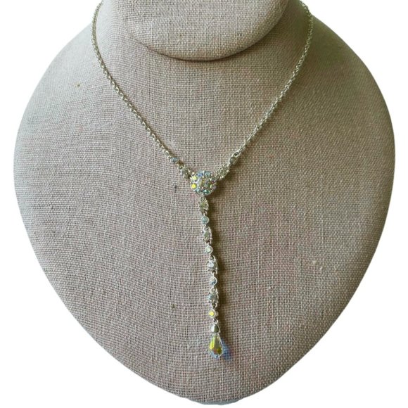 Givenchy Crystal Y Lariat Necklace - Picture 1 of 14
